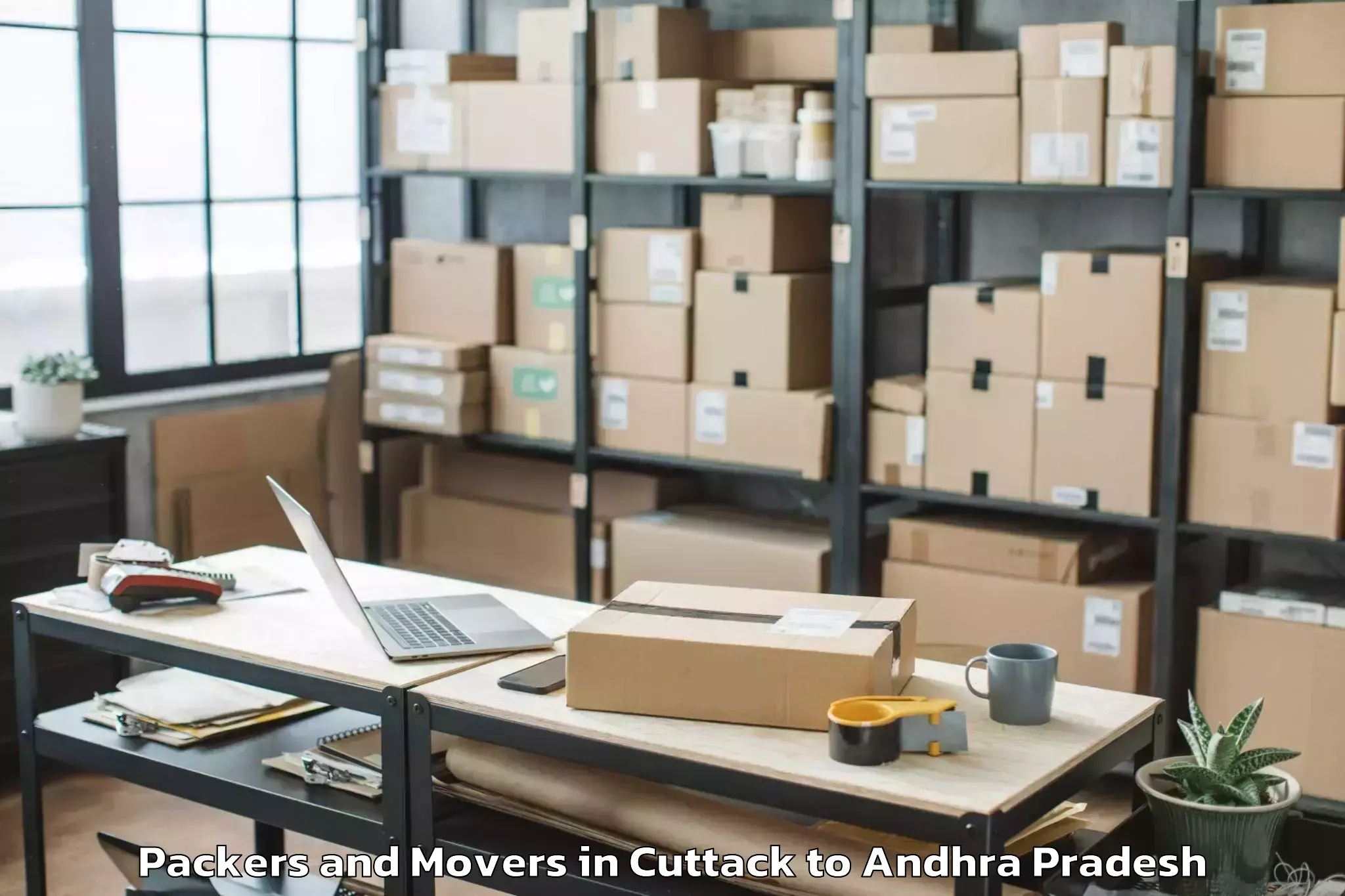 Book Cuttack to Kondapi Packers And Movers